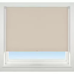 Polyester Cordless Roller Blackout Blind Almond 1800 x 1700mm Drop