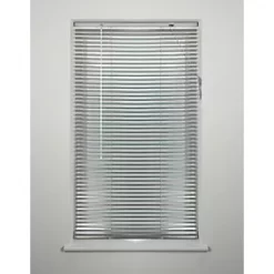 Universal Aluminium Venetian Non-Blackout Blind Silver 450 x 2100mm Drop