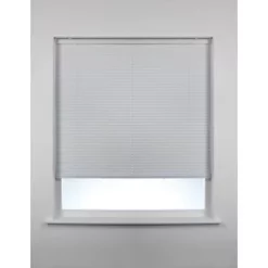 Aluminium Cordless Venetian Non-Blackout Blind White 750 x 1200mm Drop