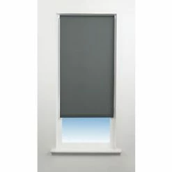 Universal Polyester Roller Blackout Blind Charcoal 1800 x 1700mm Drop